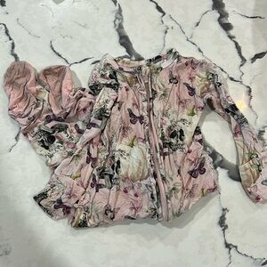 Posh peanut Francesca footie ruffle pajamas